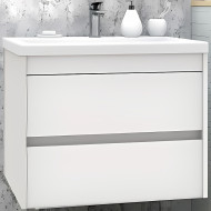 Тумба под раковину Art&Max Family-750-2C-SO-BL подвесная Белый глянец