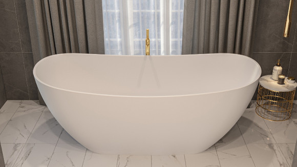 Ванна из искусственного камня Whitecross Onyx C 160х75 0206.160075.200 Белая матовая Ванна из искусственного камня Whitecross Onyx C 160х75 0206.160075.200 Белая матовая