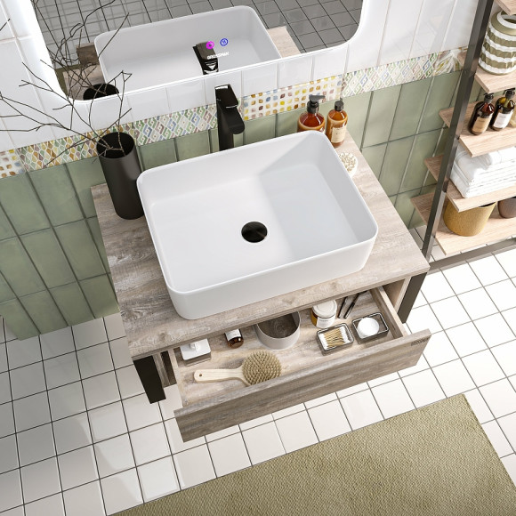 Тумба под раковину Grossman Фарго 70 106013 подвесная Бетон пайн Тумба под раковину Grossman Фарго 70 106013 подвесная Бетон пайн