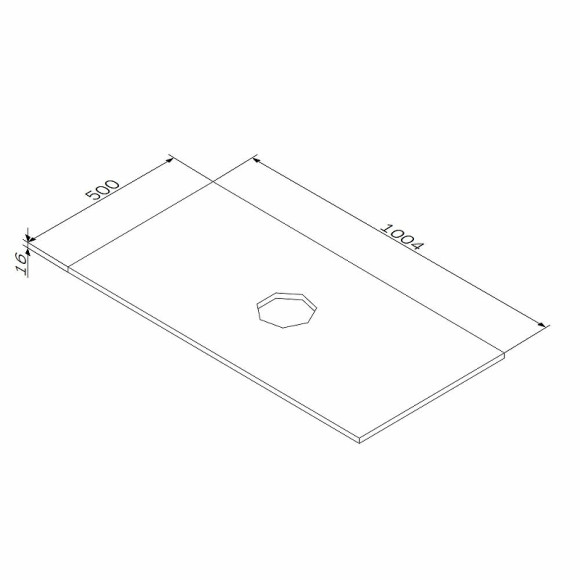Столешница под раковину AM.PM Func 100 M8FST1000WM Белая матовая Столешница под раковину AM.PM Func 100 M8FST1000WM Белая матовая