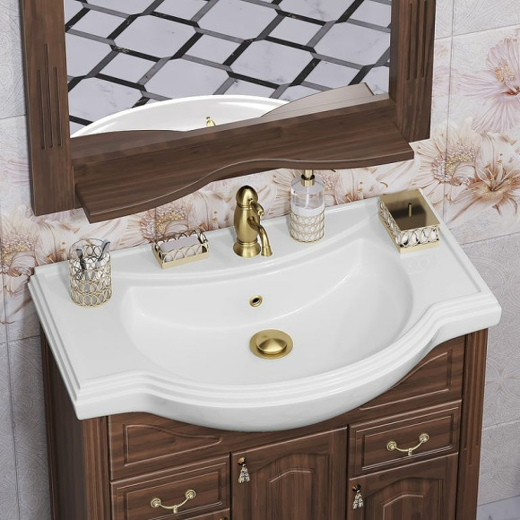 Зеркало Opadiris Риспекто 80 00-00007061 Орех антикварный с выключателем