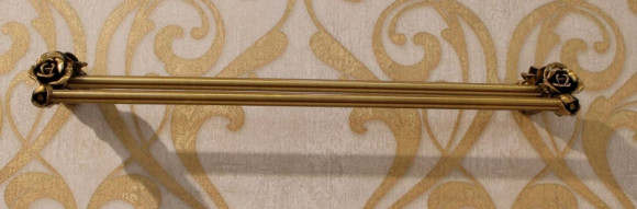 Полотенцедержатель Art&Max Rose AM-B-0918-B двойной Бронза Полотенцедержатель Art&Max Rose AM-B-0918-B двойной Бронза