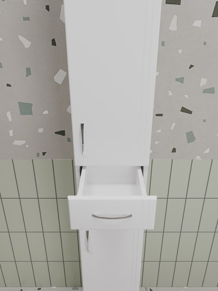 Шкаф пенал Style Line Эко Стандарт 30 ЛС-00002329 Белый глянцевый Шкаф пенал Style Line Эко Стандарт 30 ЛС-00002329 Белый глянцевый