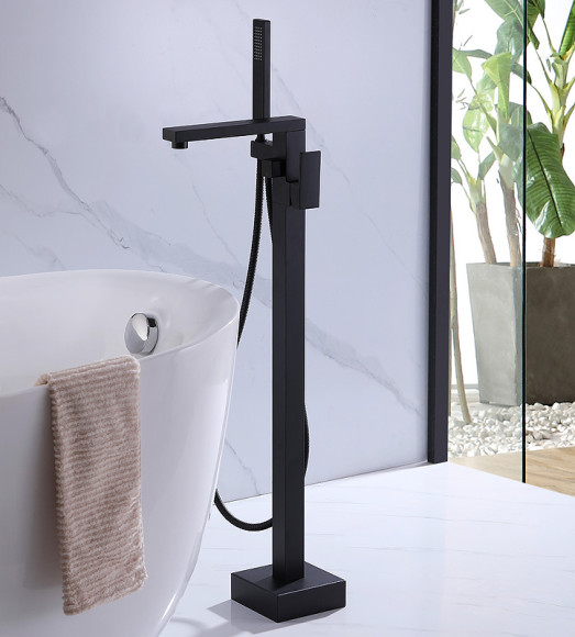 Смеситель для ванны Abber Daheim AF8215B Черный матовый Смеситель для ванны Abber Daheim AF8215B Черный матовый