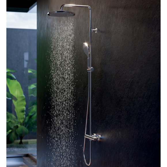 Душевая система Bossini Apice L10505.073 с термостатом Черный матовый Душевая система Bossini Apice L10505.073 с термостатом Черный матовый