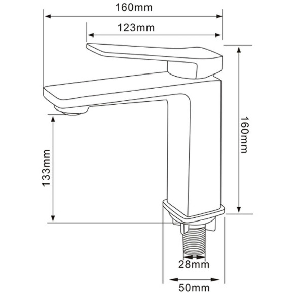 Смеситель для раковины Comforty FC071A-CMT 00-00004524 Черный Смеситель для раковины Comforty FC071A-CMT 00-00004524 Черный