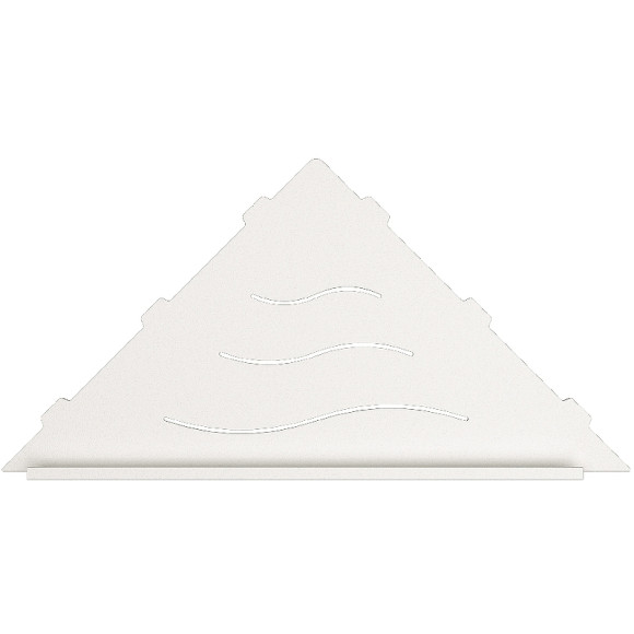 Металлическая полка RGW MT-12W 49279912-01 угловая Белая