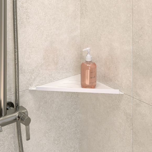 Металлическая полка RGW MT-12W 49279912-01 угловая Белая