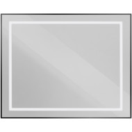 Зеркало BelBagno Kraft 100 SPC-KRAFT-1000-800-SENS-NERO с подсветкой Черное с сенсорным выключателем