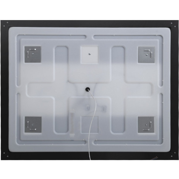 Зеркало BelBagno Kraft 100 SPC-KRAFT-1000-800-SENS-NERO с подсветкой Черное с сенсорным выключателем