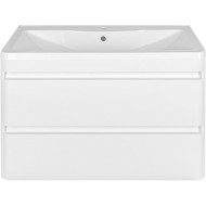 Тумба под раковину Style Line Атлантика Люкс Plus 100 СС-00000693 подвесная Белая