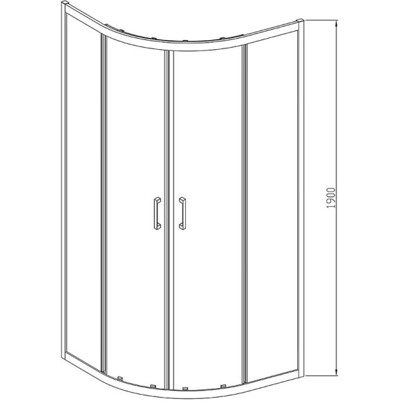 Душевой уголок Vincea Alpha 90x90 VSQ-3AL900CLB профиль Черный стекло прозрачное Душевой уголок Vincea Alpha 90x90 VSQ-3AL900CLB профиль Черный стекло прозрачное