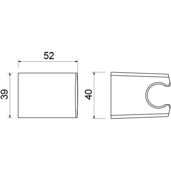 Держатель ручного душа Aquatek AQ2403CR Хром Держатель ручного душа Aquatek AQ2403CR Хром