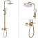 Душевая система Bronze de Luxe Icon 80112CG Золото матовое
