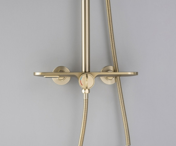 Душевая система Bronze de Luxe Icon 80112CG Золото матовое