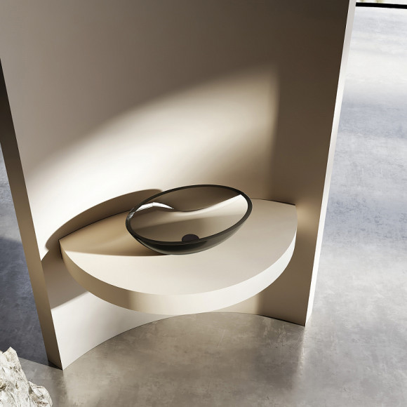 Раковина-чаша Abber Kristall 50 AT2802Onyx Черная Раковина-чаша Abber Kristall 50 AT2802Onyx Черная