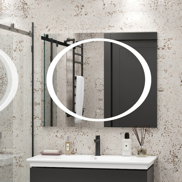 Зеркало Континент Galaxy 1000x800 ЗЛП28 с подсветкой с сенсорным выключателем Зеркало Континент Galaxy 1000x800 ЗЛП28 с подсветкой с сенсорным выключателем