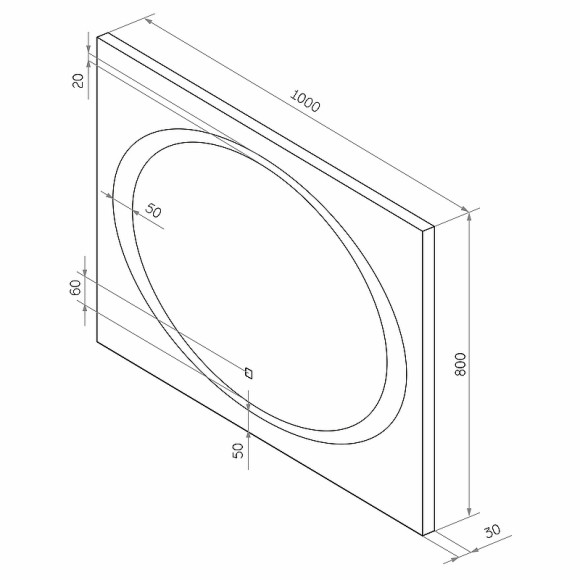 Зеркало Континент Galaxy 1000x800 ЗЛП28 с подсветкой с сенсорным выключателем Зеркало Континент Galaxy 1000x800 ЗЛП28 с подсветкой с сенсорным выключателем
