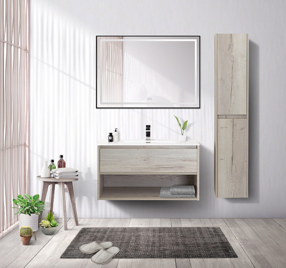 Тумба под раковину BelBagno Kraft 80 KRAFT-800-1C-SO-RGB подвесная Rovere Galifax Bianco Тумба под раковину BelBagno Kraft 80 KRAFT-800-1C-SO-RGB подвесная Rovere Galifax Bianco