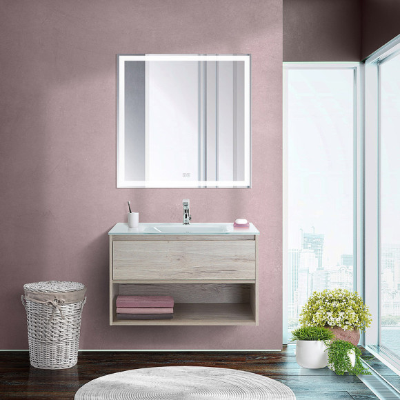 Тумба под раковину BelBagno Kraft 80 KRAFT-800-1C-SO-RGB подвесная Rovere Galifax Bianco Тумба под раковину BelBagno Kraft 80 KRAFT-800-1C-SO-RGB подвесная Rovere Galifax Bianco