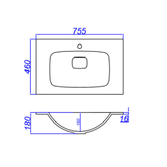 Раковина Aqwella 5 Stars Malaga 75 Mal.75.04.D Белая Раковина Aqwella 5 Stars Malaga 75 Mal.75.04.D Белая