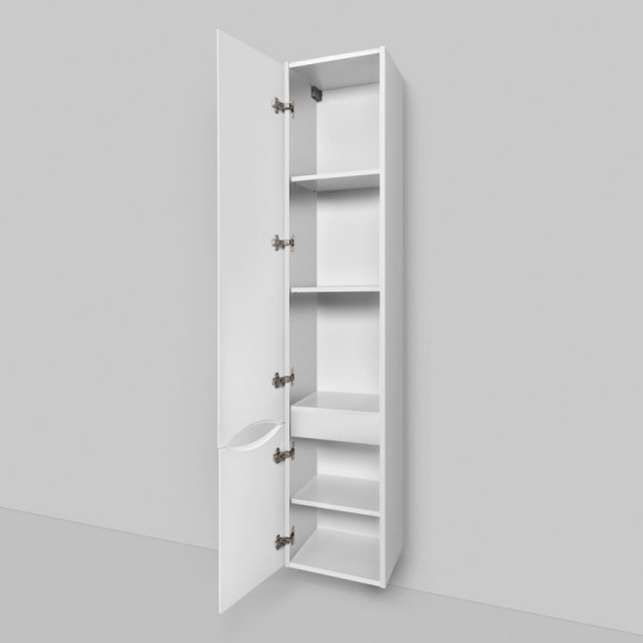 Шкаф пенал AM.PM Like 35 L M80CHL0356WG подвесной Белый Шкаф пенал AM.PM Like 35 L M80CHL0356WG подвесной Белый