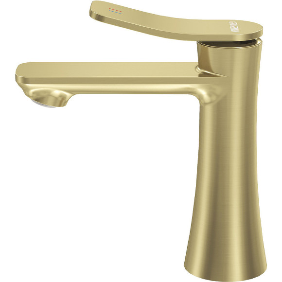 Смеситель для раковины Grossman Advans 510.K35.09.320 Золото брашированное Смеситель для раковины Grossman Advans 510.K35.09.320 Золото брашированное