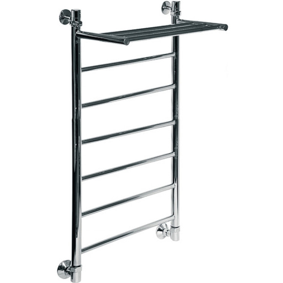 Водяной полотенцесушитель Ника Classic ЛП/ВП 100x60 с полкой Хром