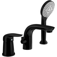 Смеситель на борт ванны Orange M60-333b Черный матовый