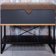 Банкетка Бриклаер Форест 60 4627125414732 Дуб золотой Антрацит Банкетка Бриклаер Форест 60 4627125414732 Дуб золотой Антрацит