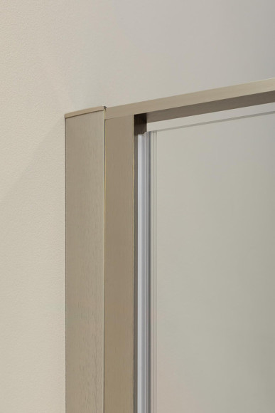 Душевая стенка Allen Brau Priority 100 3.31020.BA профиль Серебро брашированное стекло прозрачное