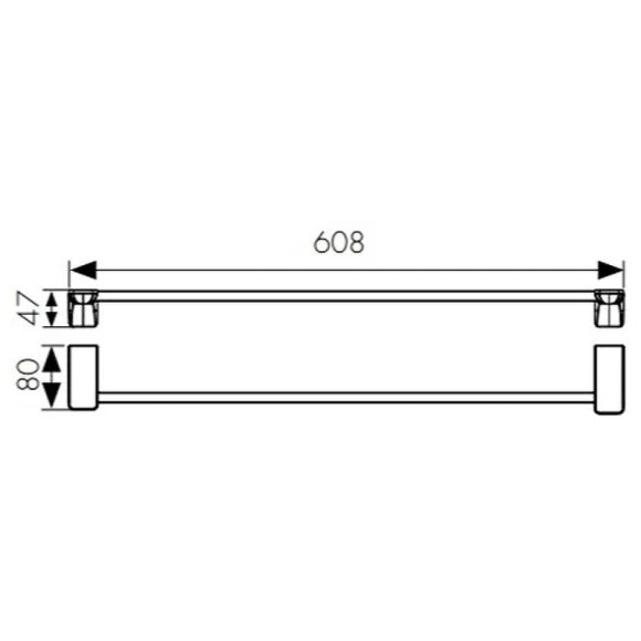 Полотенцедержатель Kaiser KH-1507 Хром Полотенцедержатель Kaiser KH-1507 Хром