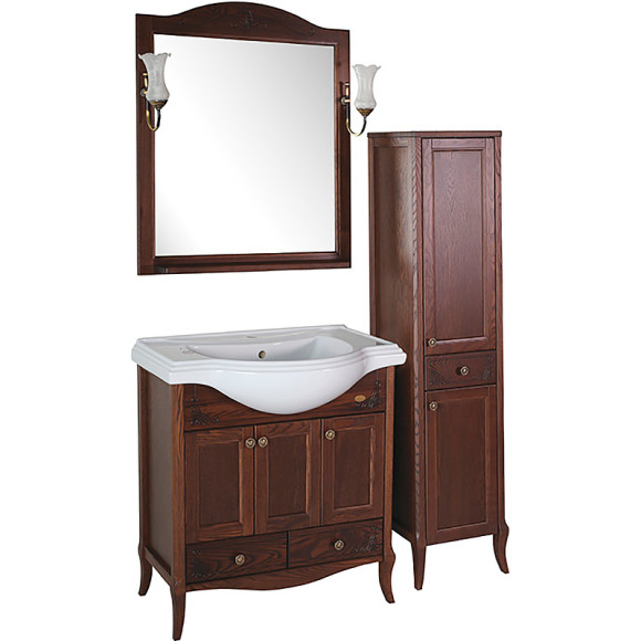 Тумба под раковину ASB-Woodline Салерно 80 9696 Антикварный орех Тумба под раковину ASB-Woodline Салерно 80 9696 Антикварный орех