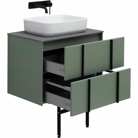 Тумба под раковину Allen Brau Reality 70 1.32004.CGM подвесная Олива матовая Тумба под раковину Allen Brau Reality 70 1.32004.CGM подвесная Олива матовая