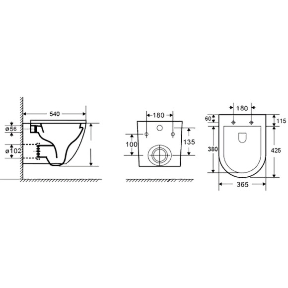 Унитаз Azario Navio AZ-0074 подвесной Белый с сиденьем Микролифт