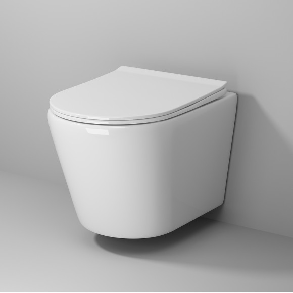 Унитаз Grossman Fly GR-4478S подвесной Белый глянцевый с сиденьем Микролифт