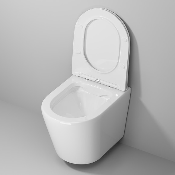 Унитаз Grossman Fly GR-4478S подвесной Белый глянцевый с сиденьем Микролифт