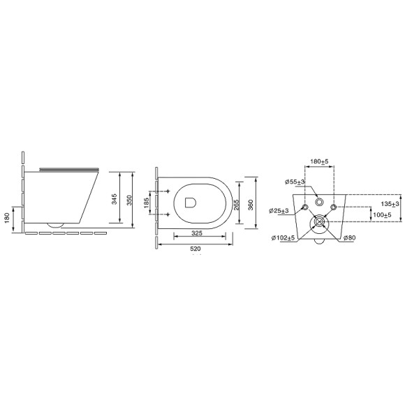 Унитаз Grossman Fly GR-4478S подвесной Белый глянцевый с сиденьем Микролифт