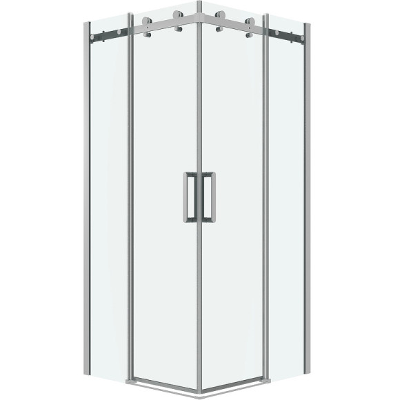 Душевой уголок Grossman Classic 100х100 300.K33.04.1010.10.00 профиль Хром стекло прозрачное