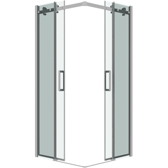 Душевой уголок Grossman Classic 100х100 300.K33.04.1010.10.00 профиль Хром стекло прозрачное Душевой уголок Grossman Classic 100х100 300.K33.04.1010.10.00 профиль Хром стекло прозрачное