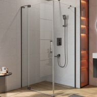 Душевой уголок Cezares Slider 100x90 SLIDER-AH-1-90-90/100-C-GM профиль Оружейная сталь стекло прозрачное