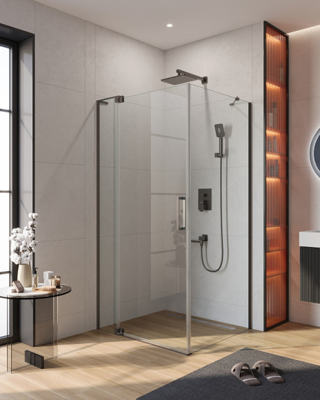 Душевой уголок Cezares Slider 100x90 SLIDER-AH-1-90-90/100-C-GM профиль Оружейная сталь стекло прозрачное Душевой уголок Cezares Slider 100x90 SLIDER-AH-1-90-90/100-C-GM профиль Оружейная сталь стекло прозрачное