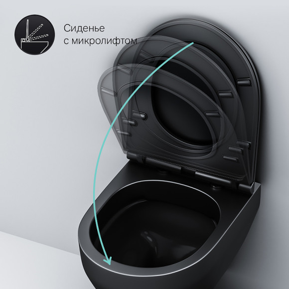 Комплект унитаза с инсталляцией AM.PM Spirit V2.0 FlashClean IS47038.701700MB с сиденьем Микролифт и Черной матовой клавишей смыва Комплект унитаза с инсталляцией AM.PM Spirit V2.0 FlashClean IS47038.701700MB с сиденьем Микролифт и Черной матовой клавишей смыва
