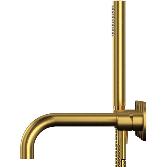 Смеситель для ванны Whitecross Y brushed gold Y1240GLB Брашированное золото Смеситель для ванны Whitecross Y brushed gold Y1240GLB Брашированное золото