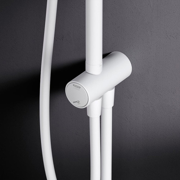 Душевая система AM.PM Gem F0790033 Белая матовая Душевая система AM.PM Gem F0790033 Белая матовая