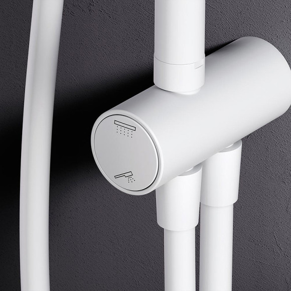 Душевая система AM.PM Gem F0790033 Белая матовая Душевая система AM.PM Gem F0790033 Белая матовая