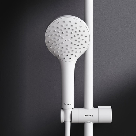Душевая система AM.PM Gem F0790033 Белая матовая Душевая система AM.PM Gem F0790033 Белая матовая