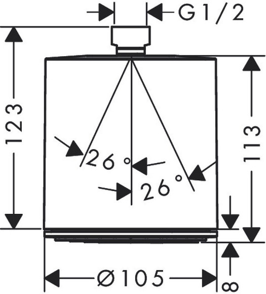 Верхний душ Hansgrohe Pulsify Select 24130670 Черный матовый