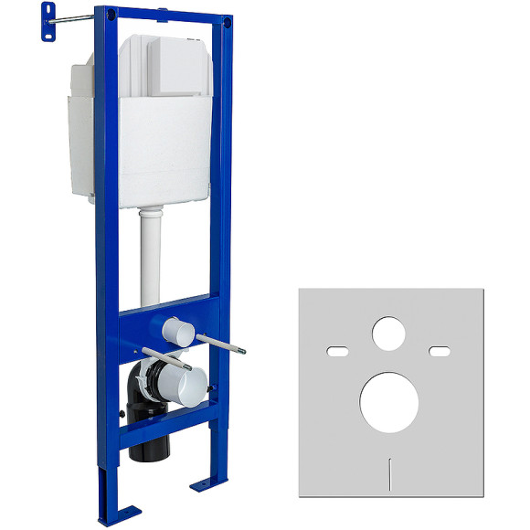 Комплект унитаза Berges Quattro S Rimless с инсталляцией Atom Line 043361 с сиденьем Микролифт и клавишей смыва Хром глянцевый Комплект унитаза Berges Quattro S Rimless с инсталляцией Atom Line 043361 с сиденьем Микролифт и клавишей смыва Хром глянцевый