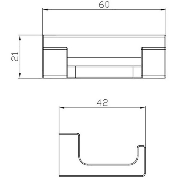 Двойной крючок Rav Slezak Nil NLA0102MG Сатин Двойной крючок Rav Slezak Nil NLA0102MG Сатин